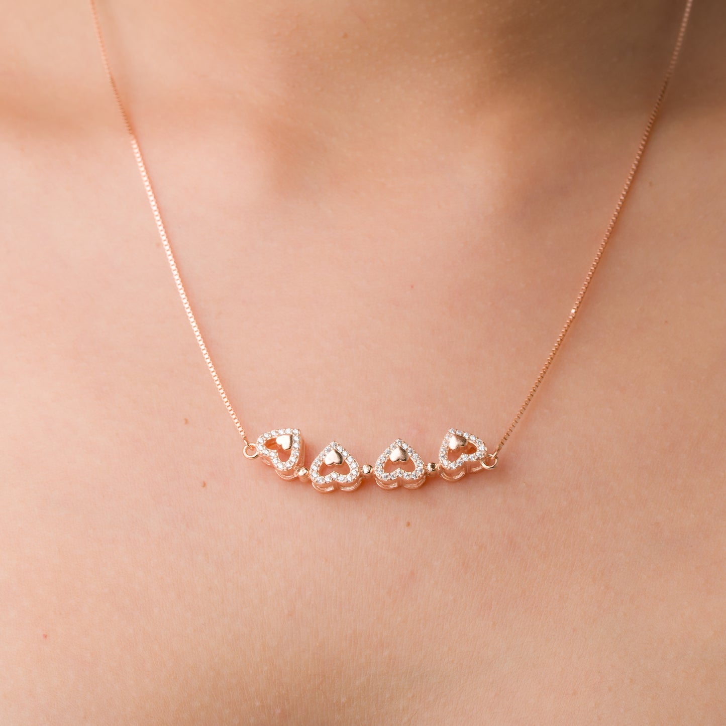 Magnetic Clover Pendant Chain - 925 Silver