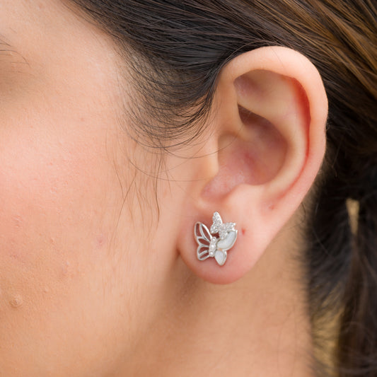 Little Butterflies Stud Earrings - 925 Silver