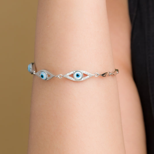 Evil Eye Bracelet - 925 Silver