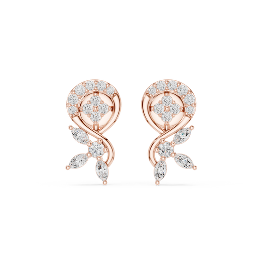 Dazzle Stud Diamond Earrings