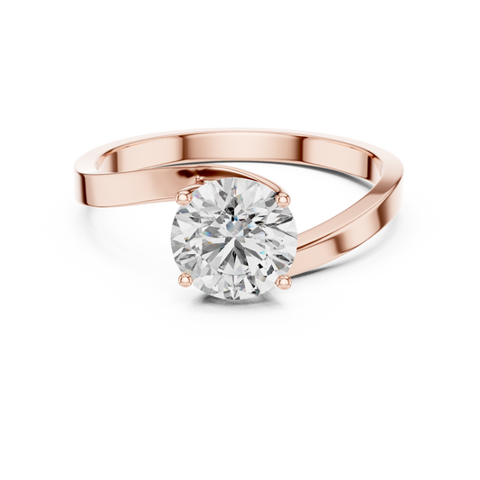 Luminaire Solitaire Diamond Ring
