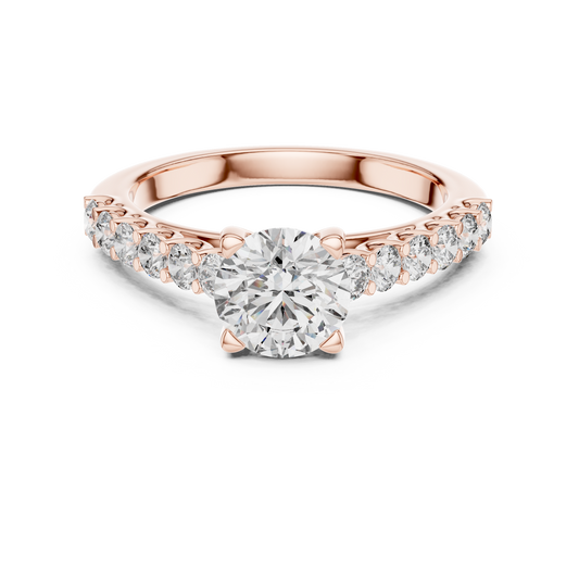 Majesty Bloom Solitaire Diamond Ring