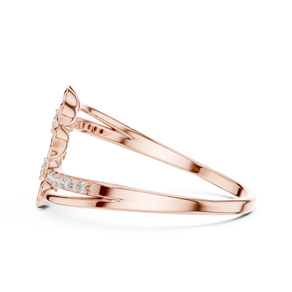 Lovely Flowers Diamond Ring