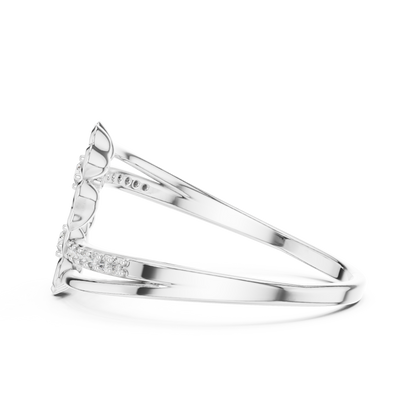 Lovely Flowers Diamond Ring