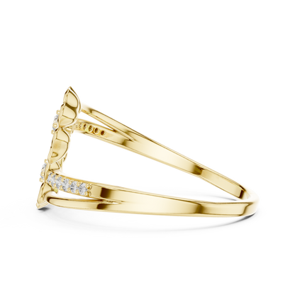 Lovely Flowers Diamond Ring