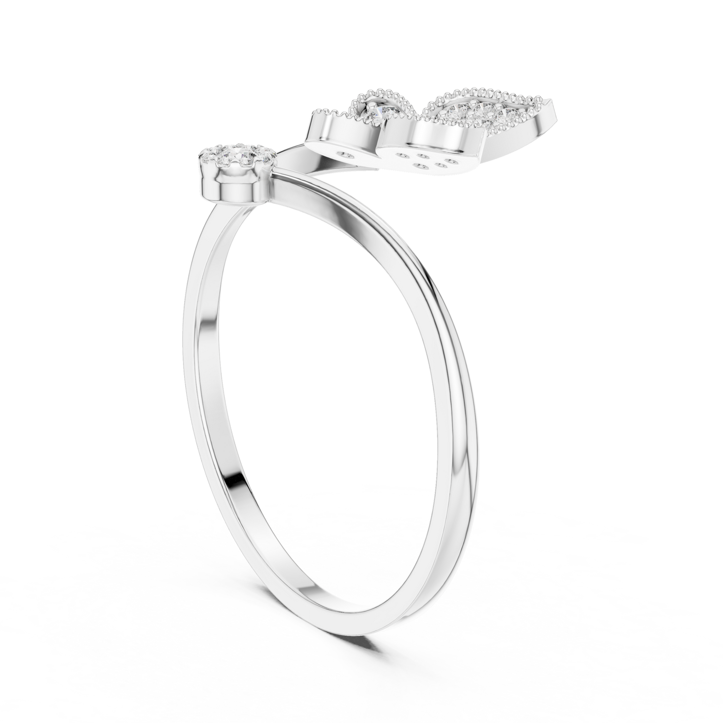 Opulent Butterfly Cocktail Diamond Ring