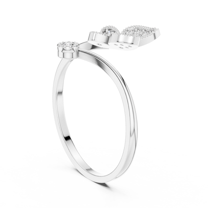 Opulent Butterfly Cocktail Diamond Ring