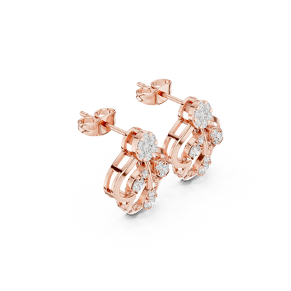 Minimalist Diamond Stud Earrings