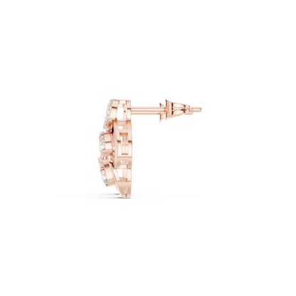 Minimalist Diamond Stud Earrings