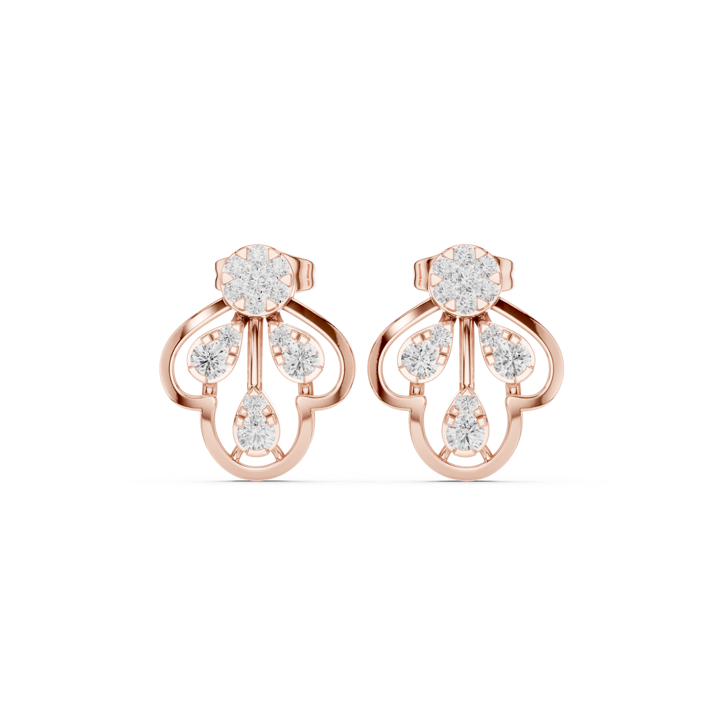 Minimalist Diamond Stud Earrings