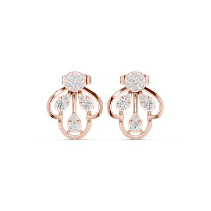 Minimalist Diamond Stud Earrings