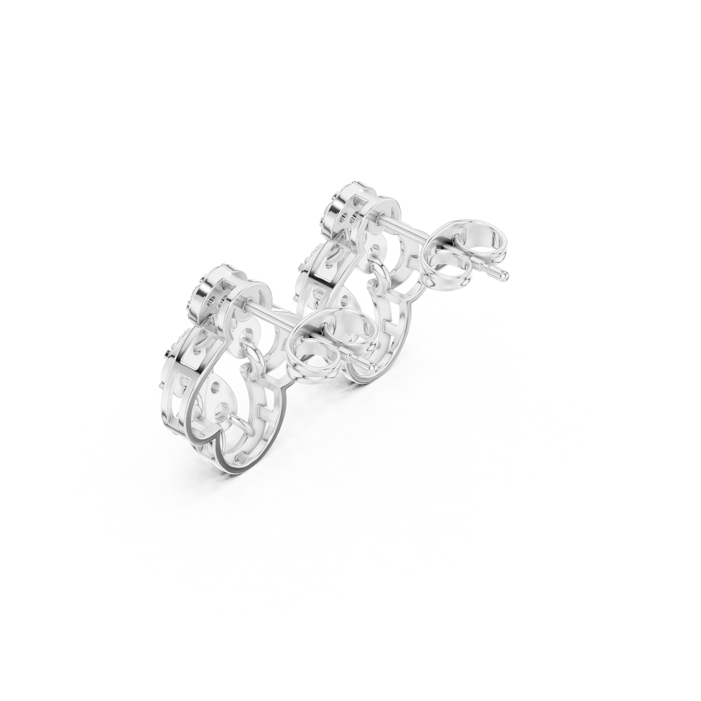 Minimalist Diamond Stud Earrings
