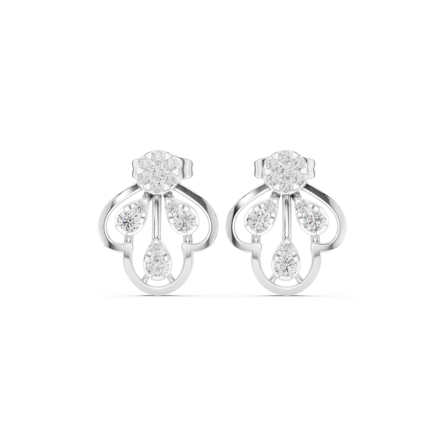 Minimalist Diamond Stud Earrings