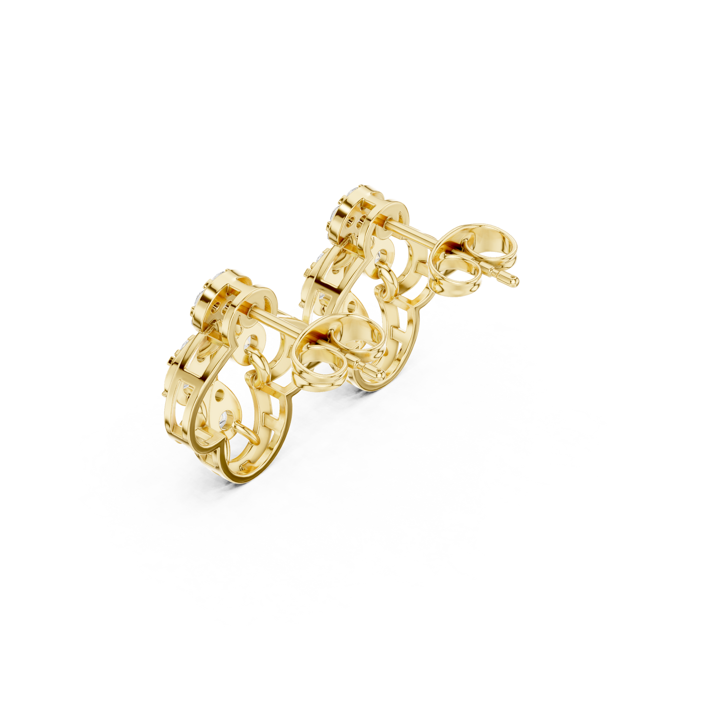 Minimalist Diamond Stud Earrings