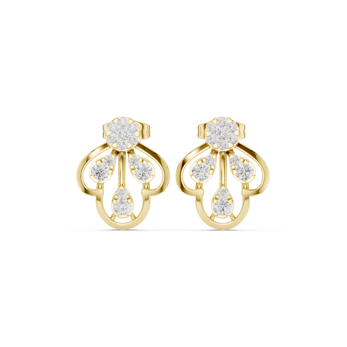 Minimalist Diamond Stud Earrings