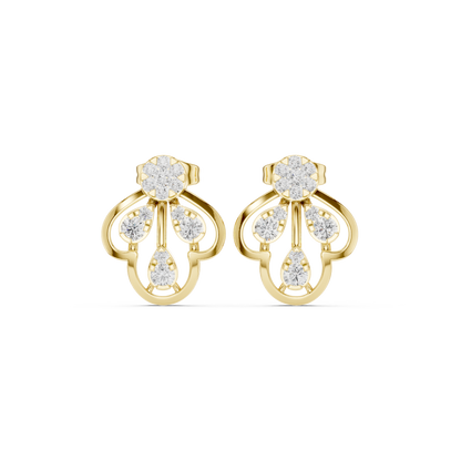 Minimalist Diamond Stud Earrings