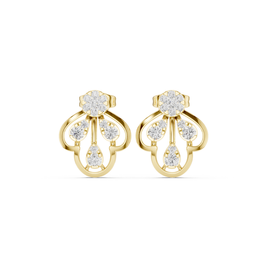 Minimalist Diamond Stud Earrings