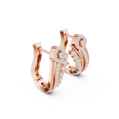 Luxe Hoop Diamond Earrings