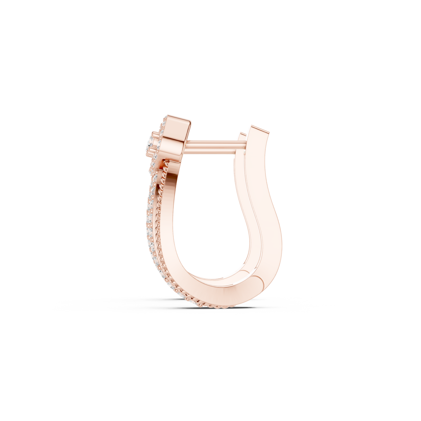 Luxe Hoop Diamond Earrings