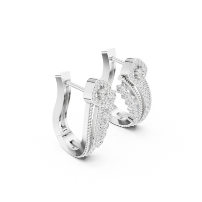 Luxe Hoop Diamond Earrings