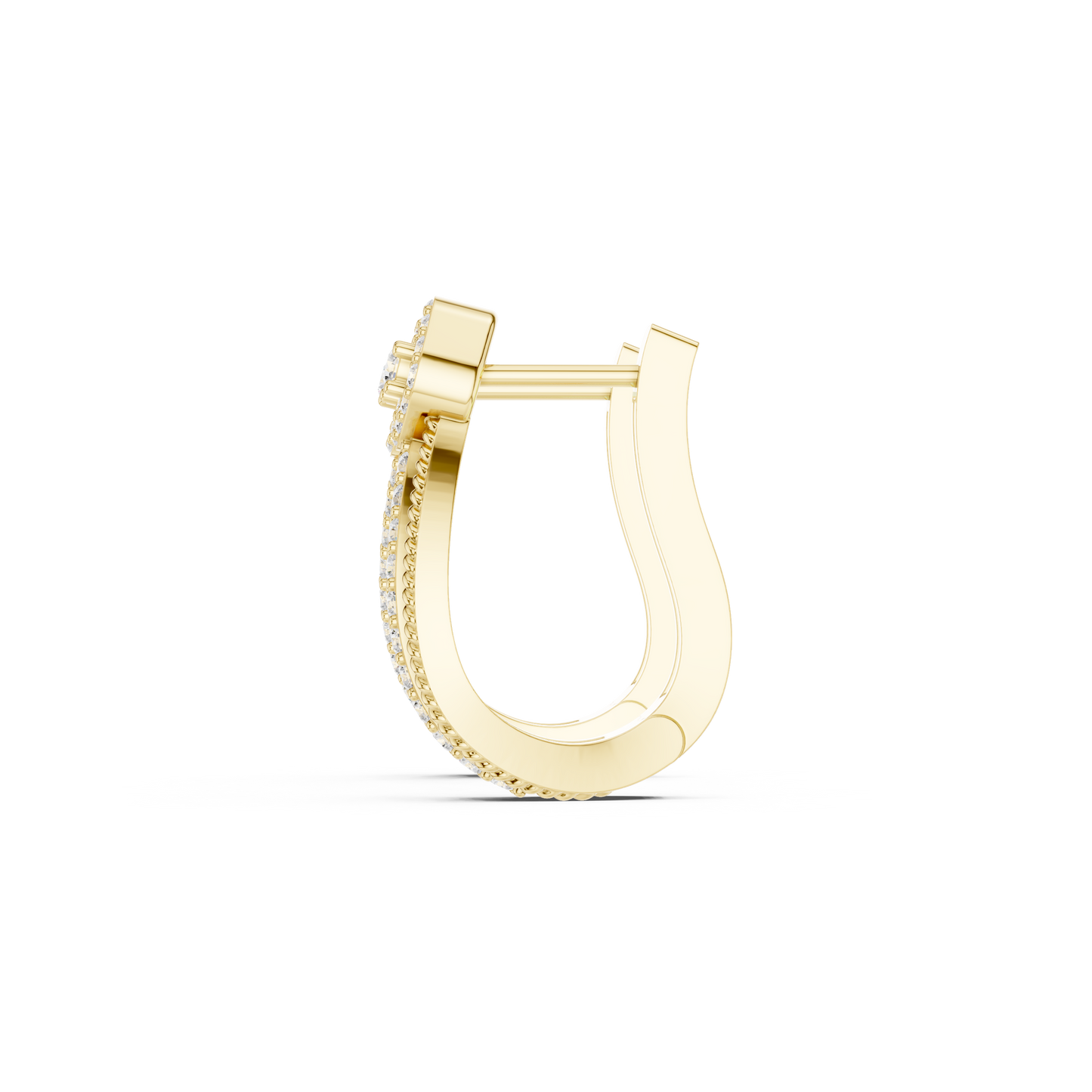 Luxe Hoop Diamond Earrings