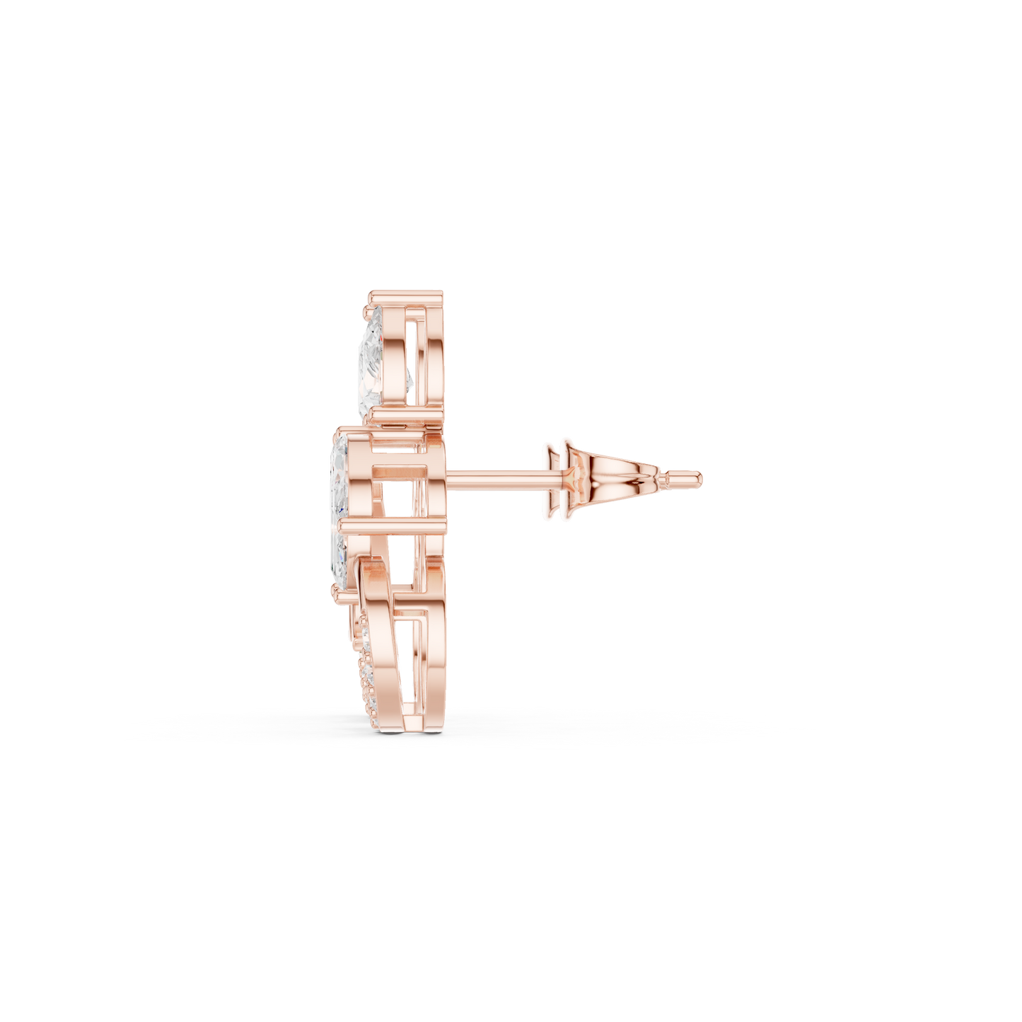 Aurora Stud Diamond Earrings