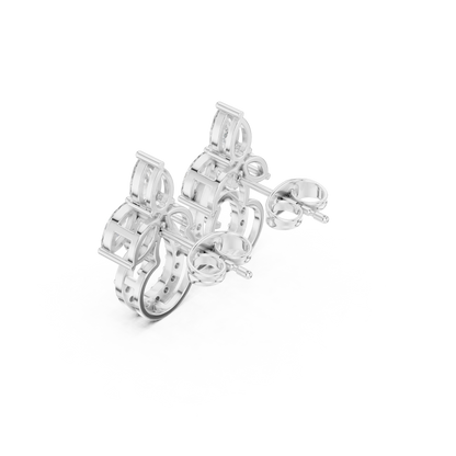 Aurora Stud Diamond Earrings