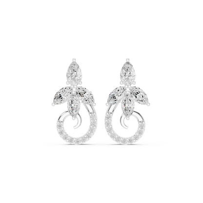 Aurora Stud Diamond Earrings
