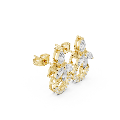 Aurora Stud Diamond Earrings