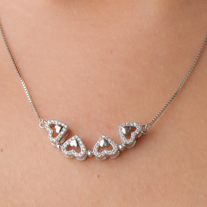 Magnetic Clover Pendant Chain - 925 Silver