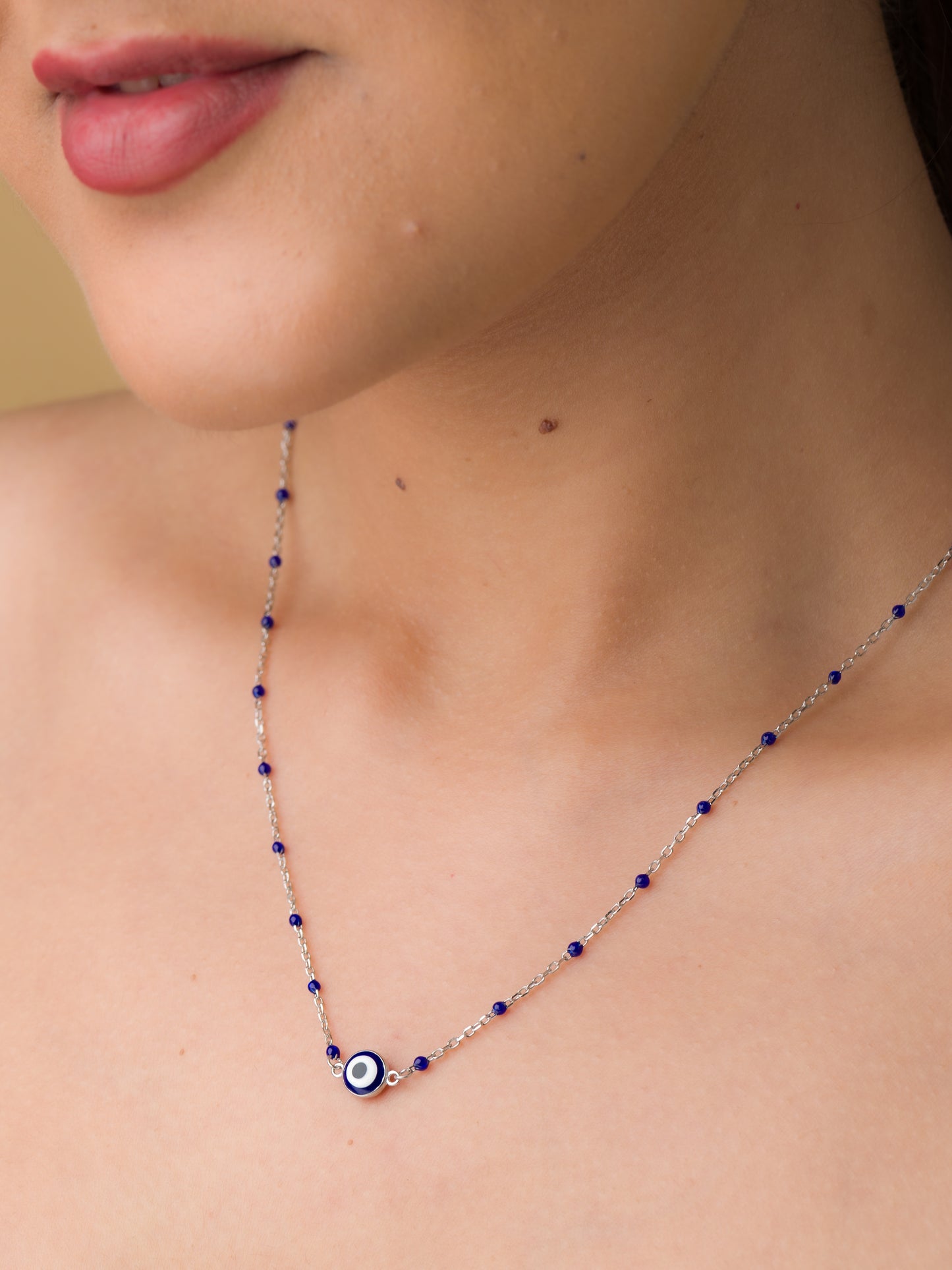 Evil Eye Pendant Chain - 925 Silver