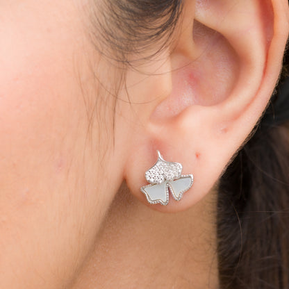 Little Flower Stud Earrings - 925 Silver