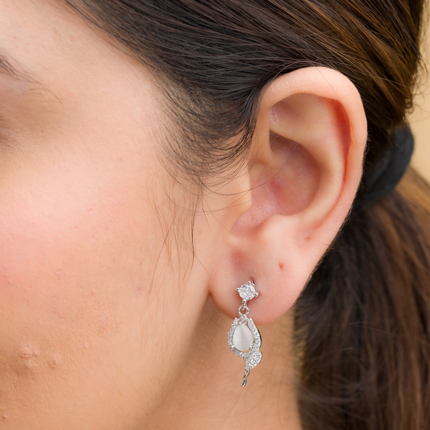 Nightingale Bird Earrings - 925 Silver