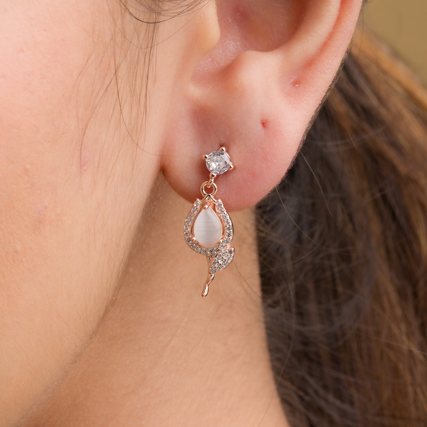 Nightingale Bird Earrings - 925 Silver