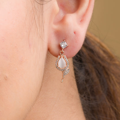 Nightingale Bird Earrings - 925 Silver