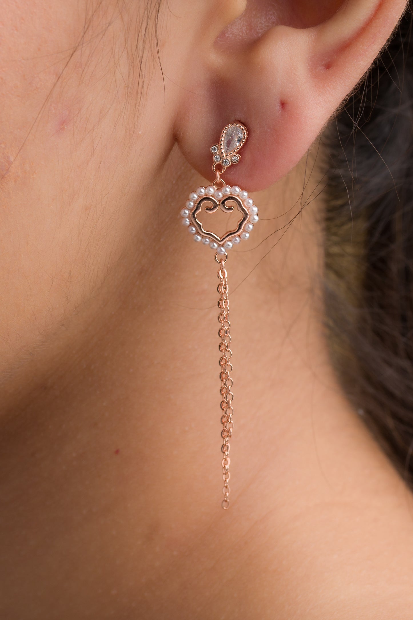 Pearl Dangler Earrings - 925 Silver