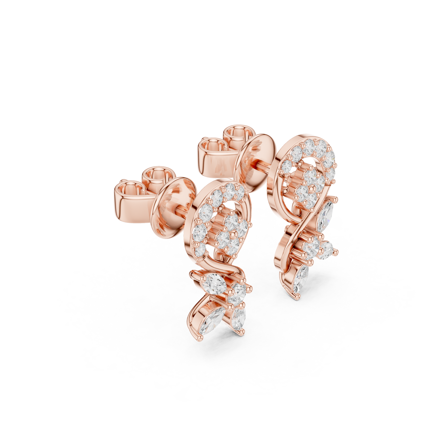 Dazzle Stud Diamond Earrings
