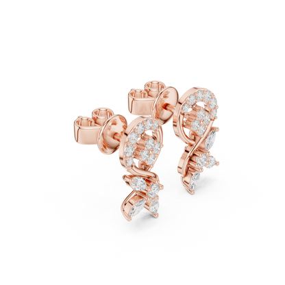 Dazzle Stud Diamond Earrings