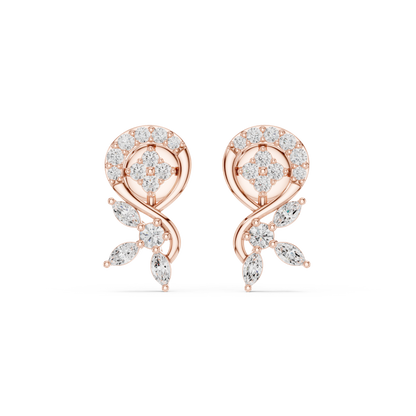 Dazzle Stud Diamond Earrings
