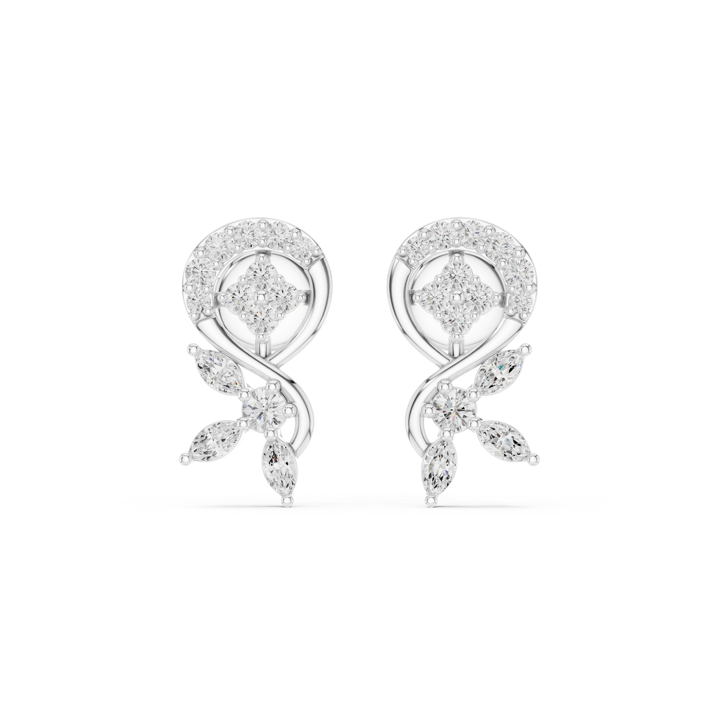 Dazzle Stud Diamond Earrings