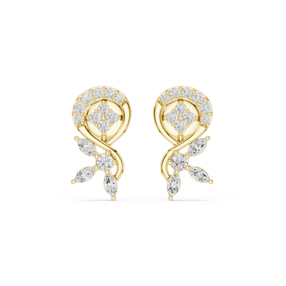 Dazzle Stud Diamond Earrings