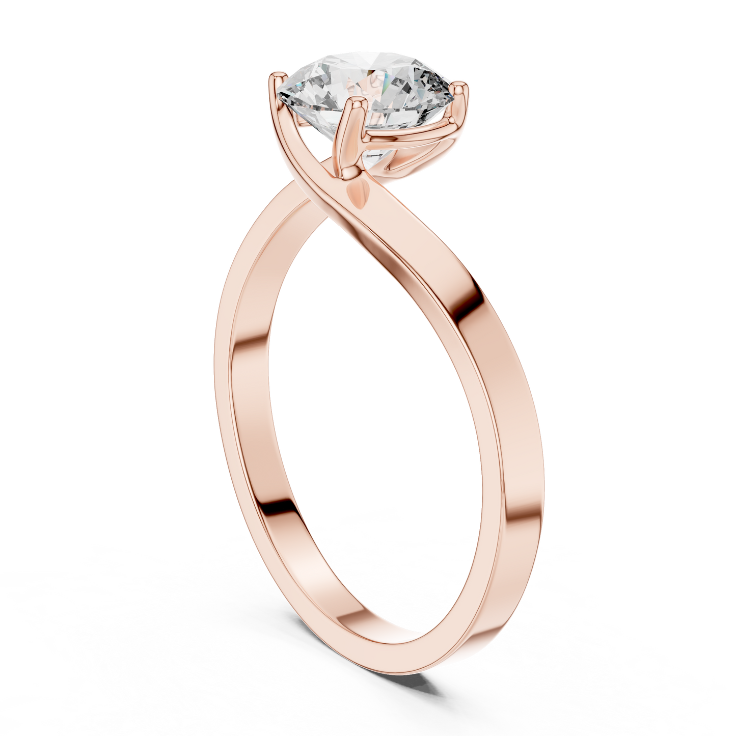 Luminaire Solitaire Diamond Ring