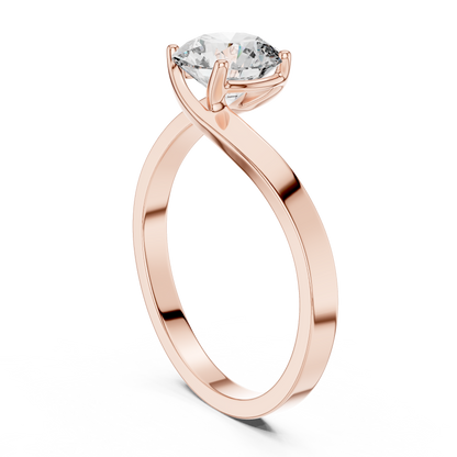Luminaire Solitaire Diamond Ring