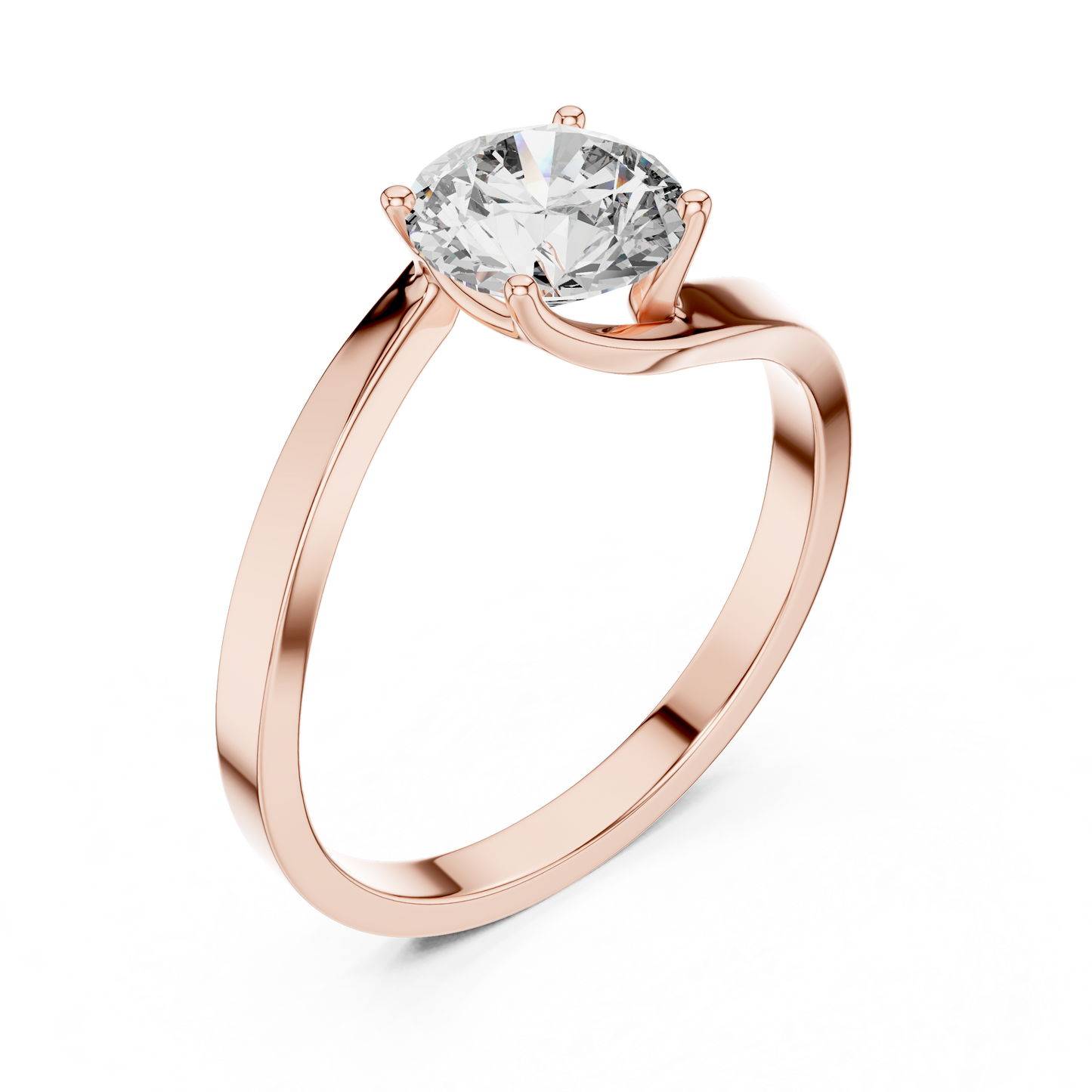 Luminaire Solitaire Diamond Ring