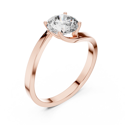Luminaire Solitaire Diamond Ring