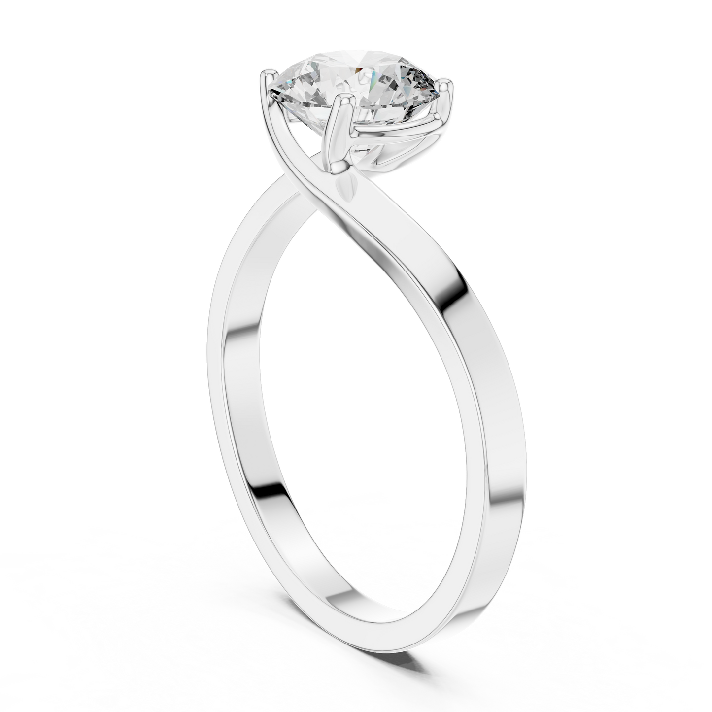 Luminaire Solitaire Diamond Ring