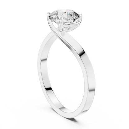 Luminaire Solitaire Diamond Ring