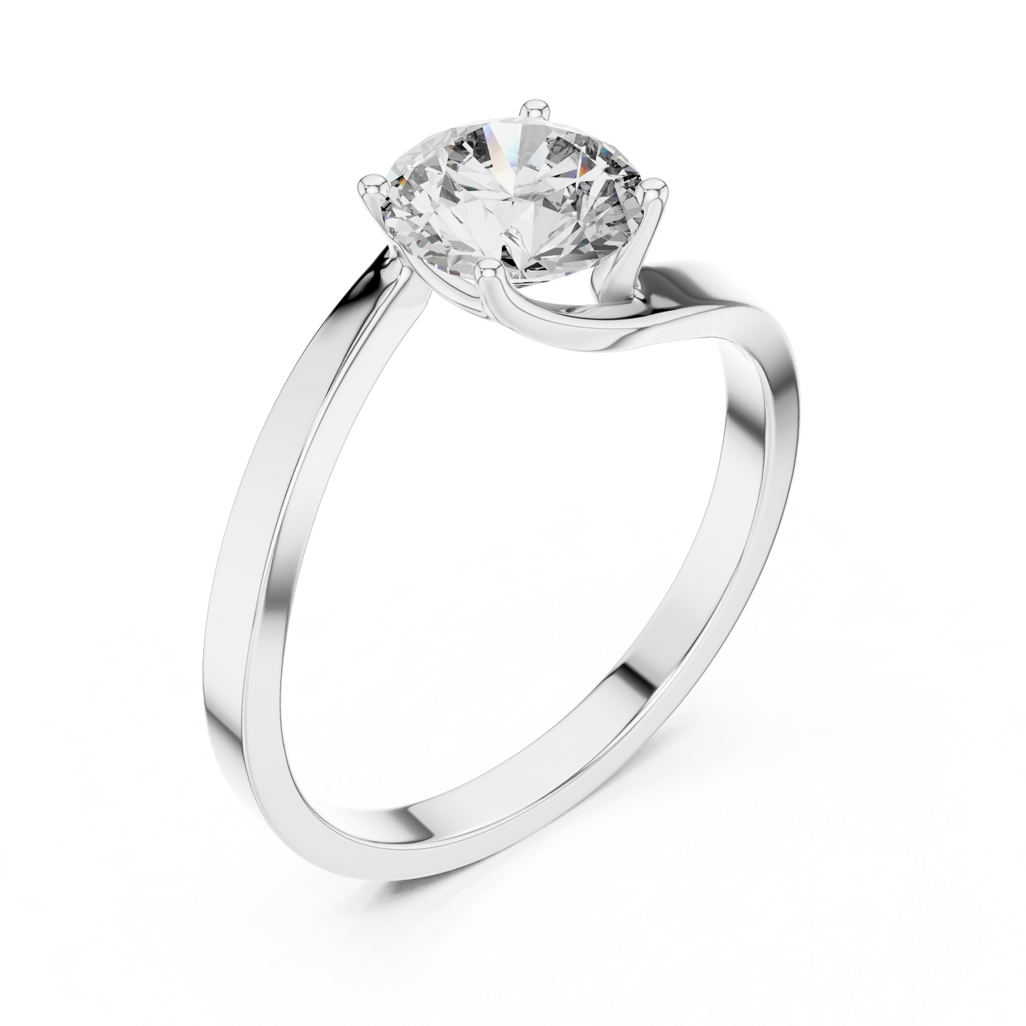 Luminaire Solitaire Diamond Ring