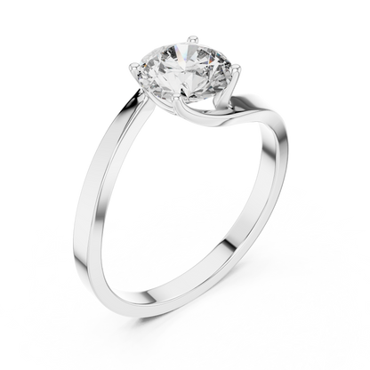 Luminaire Solitaire Diamond Ring