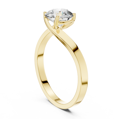 Luminaire Solitaire Diamond Ring